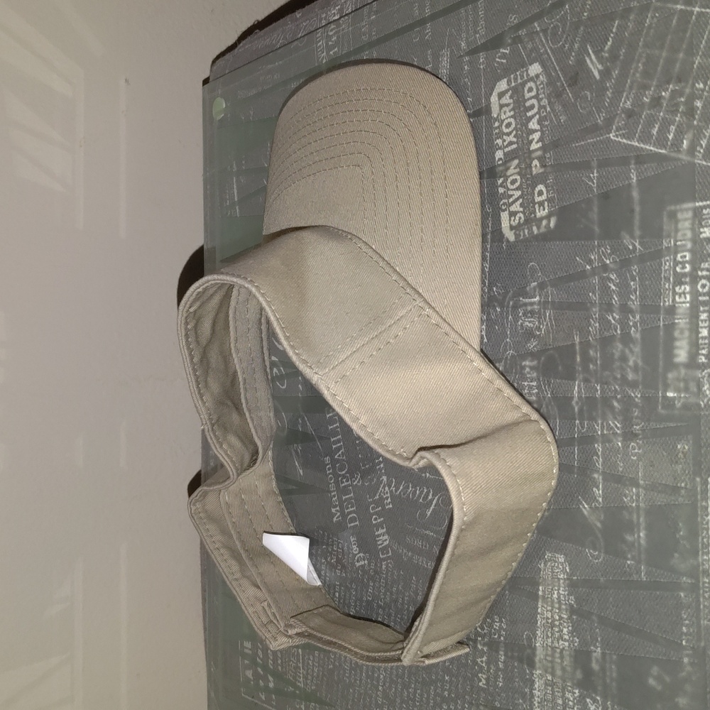 Sun Cap Plain Adjustable Strapback Beige Golf Vis… - image 4